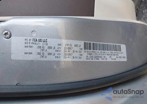 2019 Chrysler Pacifica Touring from USA, damaged, VIN 2C4RC1DG6KR587454